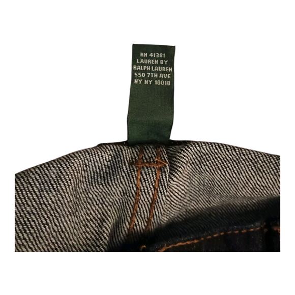 Lauren Ralph Lauren Women's High Rise Dark Wash Bootcut Jeans Blue Size 12 EUC - Picture 9 of 11